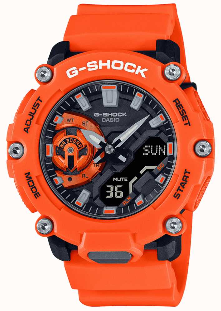 Casio G-Shock Carbon Core Guard Orange Watch GA-2200M-4AER First Class  Watches邃｢ AUS
