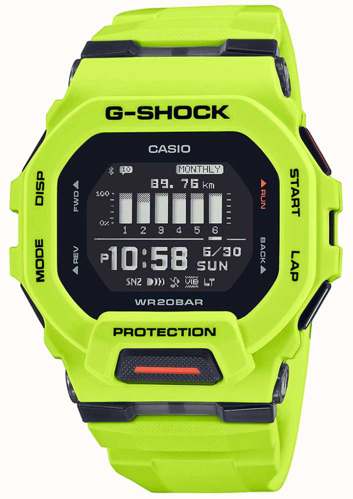 Green縲�Watch縲�Digital縲�Watches邃｢縲�Quartz縲�G-Squad縲�AUS縲�Casio縲�First縲�GBD-200-9ER縲�G-Shock縲�Lime縲�Class