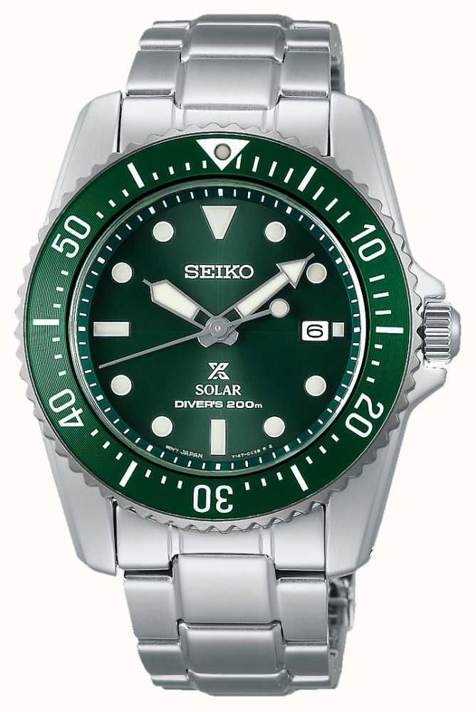 Seiko Prospex Compact Solar 38mm Green Dial Watch SNE583P1 - First Class  Watches™ AUS