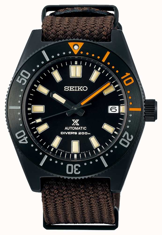 Seiko Prospex 62MAS Black Series Brown Fabric Strap 1965 Limited Edition  SPB253J1 - First Class Watches™ AUS