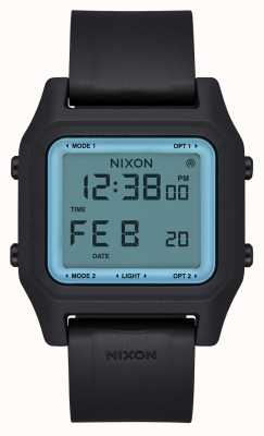 Nixon Staple | Blue Digital Dial | Black Silicone Strap A1309-5071-00