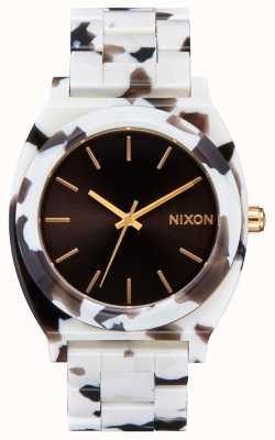 Nixon Unisex | Time Teller | White Tortoise | Black Dial | Acetate A327-2882-00