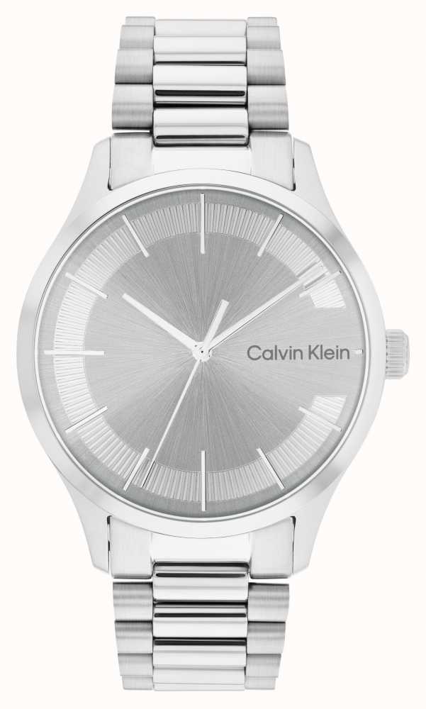 calvin klein silver watch