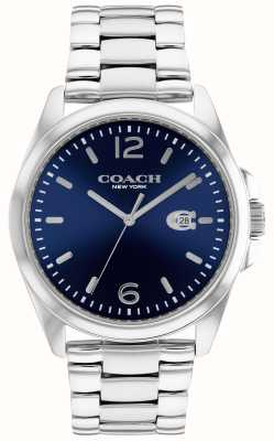 Coach Men's Greyson | Blue Dial | Stainless Steel Bracelet 14602579