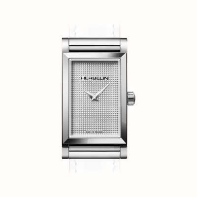 Herbelin Antarès Watch Case - Textured Silver Dial / Stainless Steel - Case Only H17444AP02