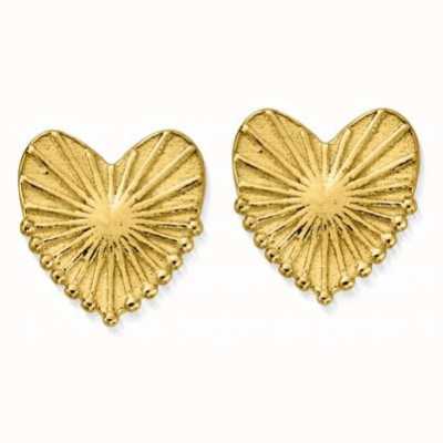 ChloBo Glowing Beauty Gold Tone Stud Earrings GEST3217