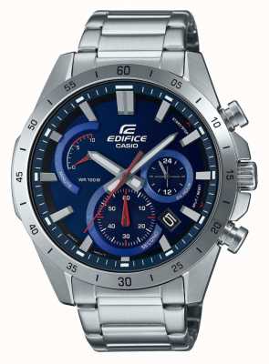 Casio Edifice Stainless Steel Blue Dial Watch EFR-573D-2AVUEF