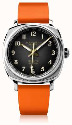 Duckworth Prestex Verimatic | Automatic | Black Dial | Orange Rubber Strap D891-01-OR