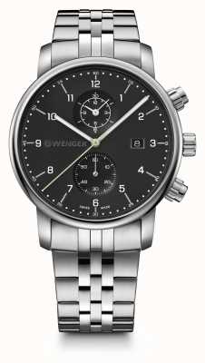 Wenger Urban Classic Chrono Black Dial Watch 01.1743.122
