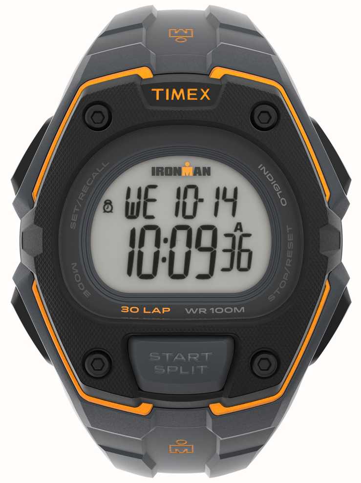 Timex Men's Ironman Digital Display Black And Orange Watch TW5M48500 -  First Class Watches™ AUS