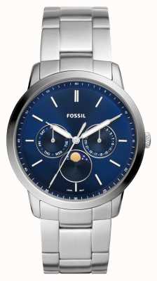 Fossil Men's Neutra | Blue Chronograph Dial | Stainless Steel Bracelet FS5907