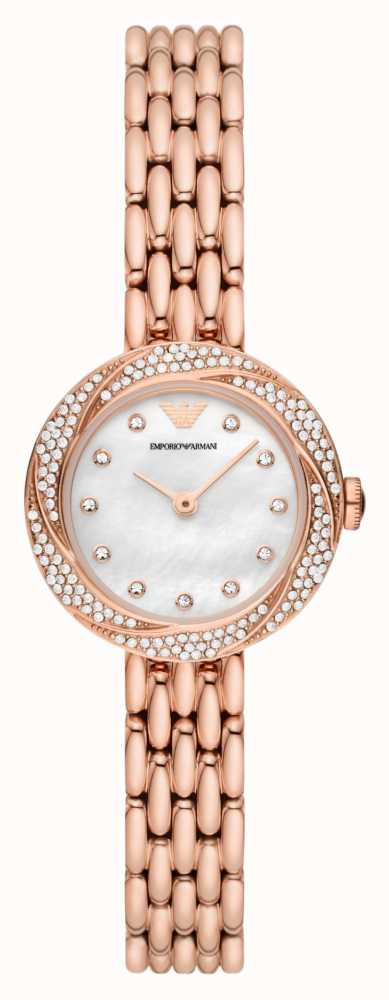 Emporio Armani Women's | Mother-of-Pearl Dial | Rose Gold Stainless Steel  Bracelet AR11474 - First Class Watches™ AUS