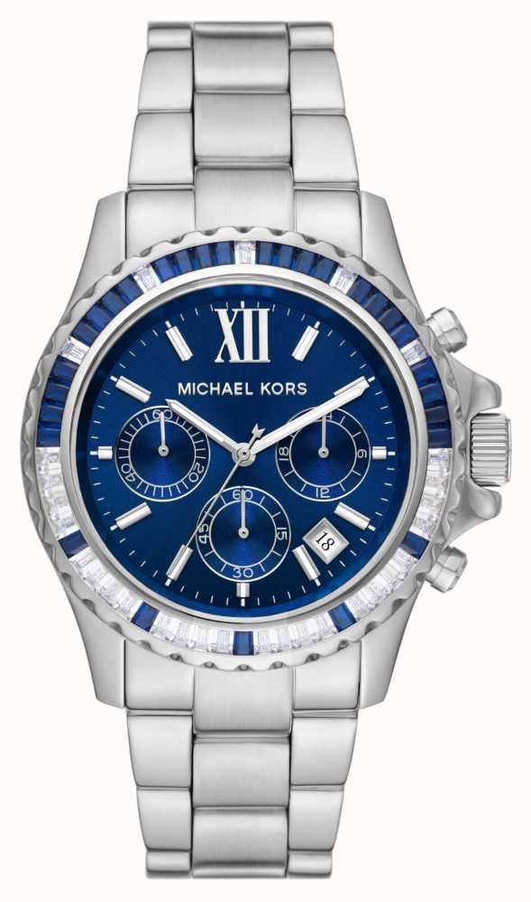 Michael kors best sale blue watch mens