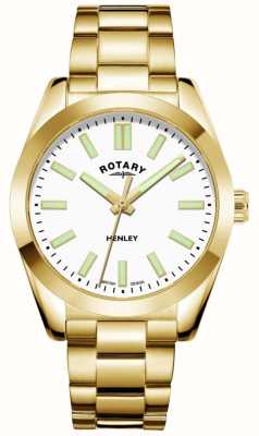 Rotary Women's Henley | White Dial | Gold PVD Bracelet LB05283/29