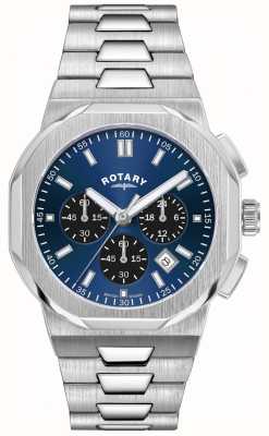 Rotary Men's Regent | Blue Chronograph Dial | Stainless Steel Bracelet GB05450/05