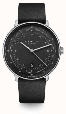 STERNGLAS Hamburg 42mm Quartz Graphite Black S01-HH11-VI15