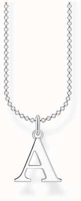Thomas Sabo Sterling Silver Necklace | 'A' Charm KE2010-001-21-L45V