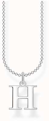 Thomas Sabo Sterling Silver Necklace | 'H' Charm KE2017-001-21-L45V