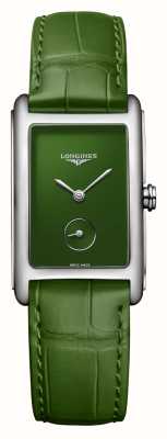 LONGINES DolceVita Green Dial Green Leather Strap Watch L55124602