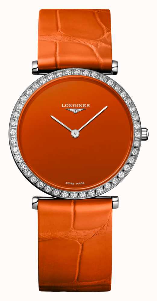 LONGINES La Grande Classique De Longines Orange Dial Diamond Bezel