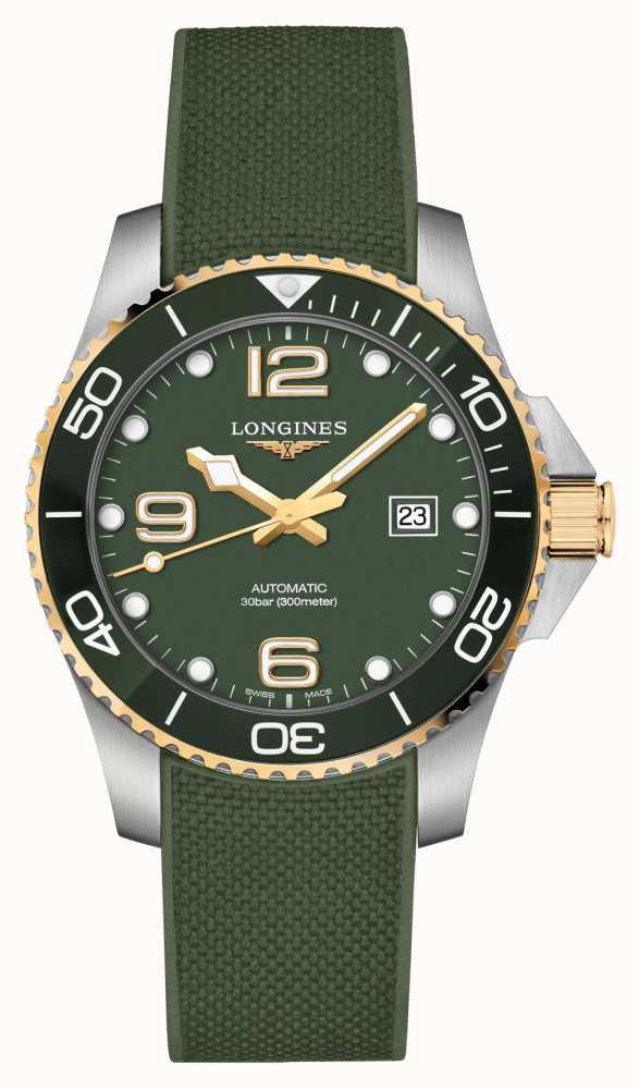 LONGINES HydroConquest Automatic 43mm Gold And Green Watch