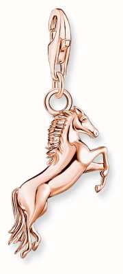 Thomas Sabo Sterling Silver | 18K Rose Gold Plated | Horse | Charm 1900-415-40