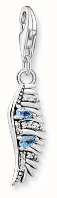 Thomas Sabo Phoenix Feather Charm | Sterling Silver | Crystal Set 1905-644-1