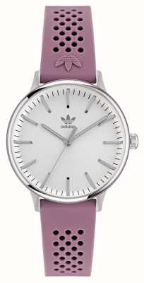 Adidas CODE ONE | White Dial | Pink Silicone Strap AOSY22069