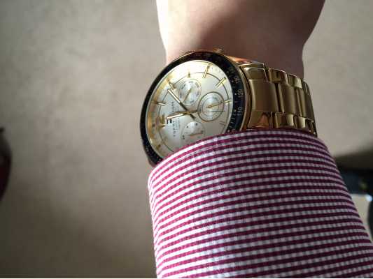 Tommy Hilfiger Luke Gold IP Bracelet | White Dial 1791121 - First Class Watches™