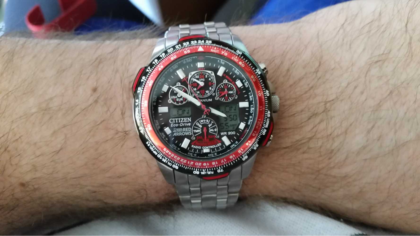 citizen red arrows watch instructions